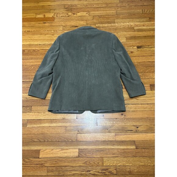Alfani Mens Blazer Jacket Sz 48R Green Microfiber 3 Button Sport Coat Polyester - Picture 8 of 8
